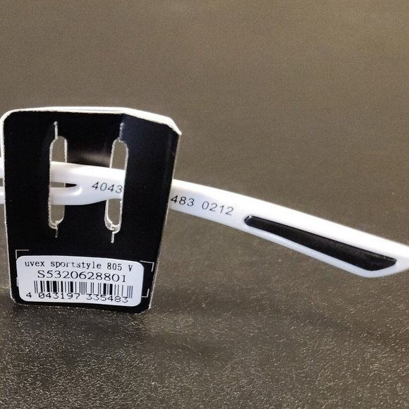 COPY - UVEX Sportstyle 805 V Sunglasses Mens Polarized Smoke Lens White Frame - Picture 5 of 10